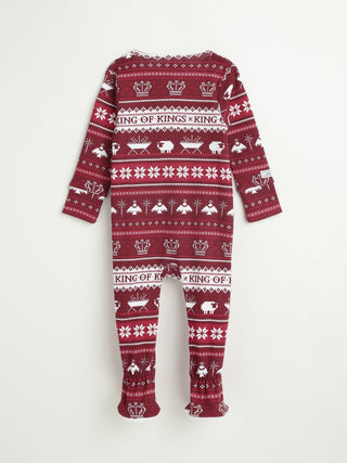 King of Kings Ruby Red Footed Onesie Cotton Onesie Holy Pals Size: 00-03M