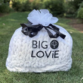 INFINITE CHUNKY KNIT BLANKET | MINKY | LITTLE - SANDKids BlanketBIG LOViE