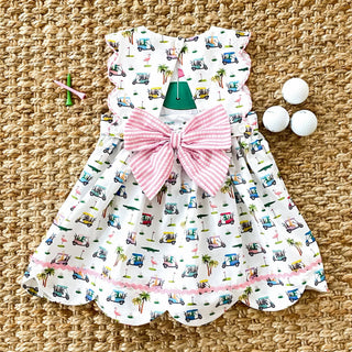 The Palms Reversible Golf Dress Baby & Toddler Dresses Seven Lantern Lane Size: 18M