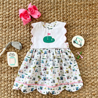 The Palms Reversible Golf Dress Baby & Toddler Dresses Seven Lantern Lane Size: 18M