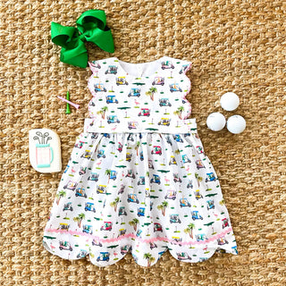 The Palms Reversible Golf Dress Baby & Toddler Dresses Seven Lantern Lane Size: 18M