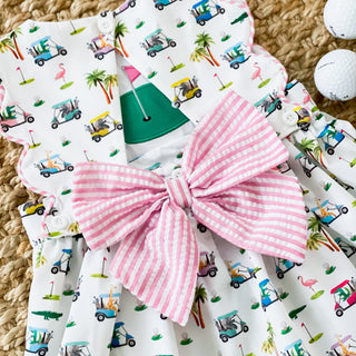 The Palms Reversible Golf Dress Baby & Toddler Dresses Seven Lantern Lane Size: 18M