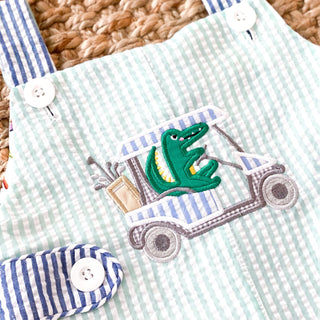 Reversible The Palms Golf Jon Jon Baby One-Pieces Seven Lantern Lane Size: 3M