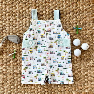 Reversible The Palms Golf Jon Jon Baby One-Pieces Seven Lantern Lane Size: 3M