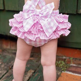 Pastel Pink First Birthday Bubble Girl Bubble Seven Lantern Lane Size: 12M