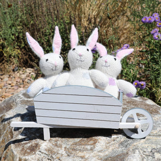 Bunnies with Pastel Spots - Set of 3 Toy Melange Collection