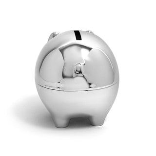 Krysaliis Silver-Plate Piggy Baby Bank All Silver Gifts