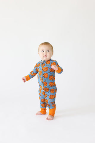Bamboo Convertible One Piece - Slam Dunk (Basketball) Posh Peanut Size: 3-6 Months Color: blue
