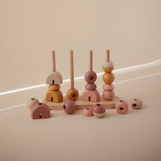 Wooden Multi Shape Stacker Wooden Multi Shape Stacker Mushie Color: Original