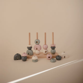 Wooden Multi Shape Stacker Wooden Multi Shape Stacker Mushie Color: Original