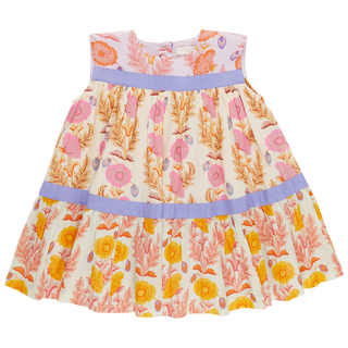 Pink Chicken Girl's Krista Dress - Gilded Floral Mix