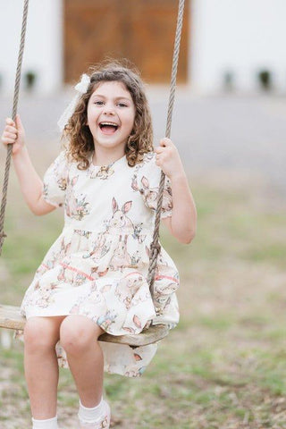 Girl's Maribelle Dress - Bunny Friends Baby & Toddler Dresses