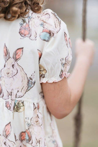 Girl's Maribelle Dress - Bunny Friends Baby & Toddler Dresses