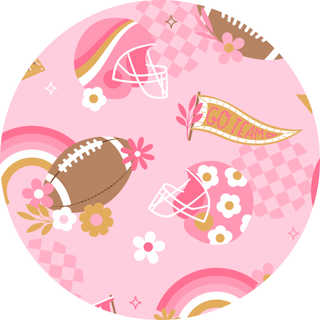 On Game Days We Wear Pink Clip Bow Clip Bow Kiki + Lulu One Size: One Size