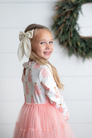Pink Tree Tulle Dress Holiday Oopsie Daisy Size: 2