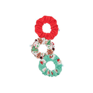 Bamboo 3 Pack Scrunchies - Santa Medley Posh Peanut Size: One Size