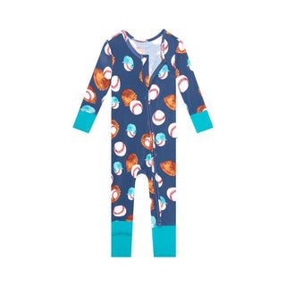 Boy's Bamboo Convertible Footie Romper - Homer (Baseball) Baby & Toddler Sleepwear