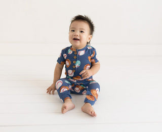 Boy's Bamboo Convertible Footie Romper - Homer (Baseball) Baby & Toddler Sleepwear