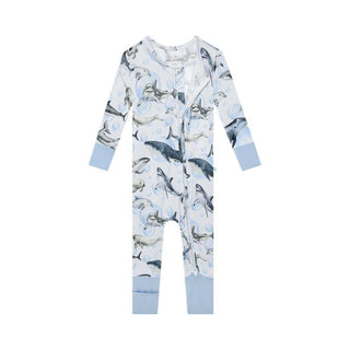 Boy's Bamboo Convertible Footie Romper - Sharkly Baby & Toddler Sleepwear