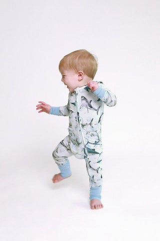Boy's Bamboo Convertible Footie Romper - Sharkly Baby & Toddler Sleepwear