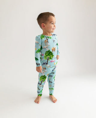 Posh Peanut Boy's Long Sleeve Pajama Set - Brayden (Farm Animals)
