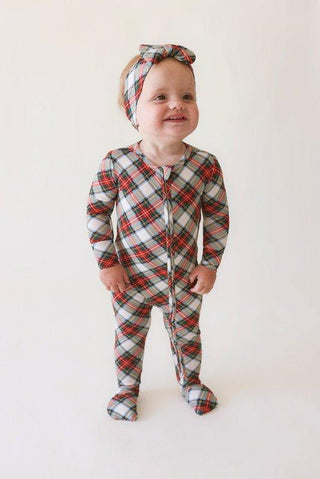 Bamboo Convertible Footie Romper - Marqui (Plaid) Baby & Toddler Sleepwear