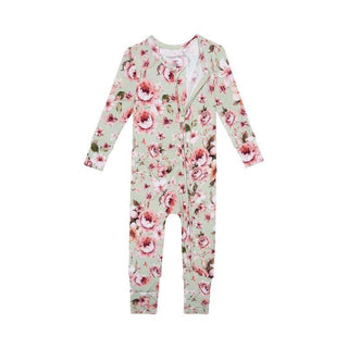 Bamboo Convertible Footie Romper - Millicent (Floral) Baby & Toddler Sleepwear