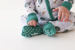 Bamboo Convertible Footie Romper - Roux Baby & Toddler Sleepwear