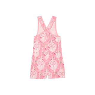 Posh Peanut Bamboo Criss-Cross Back Romper - Mirra (Tennis) | Baby Riddle