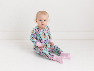 Girl's Bamboo Convertible Footie Romper - Irina (Ballet Shoes) Baby & Toddler Sleepwear