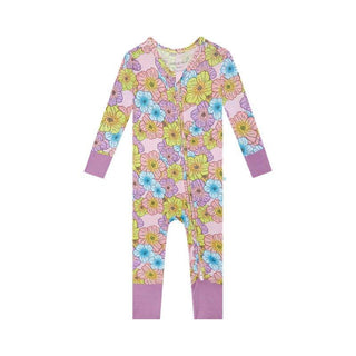 Girl's Bamboo Convertible Footie Romper - Kourtney (Floral) Baby & Toddler Sleepwear