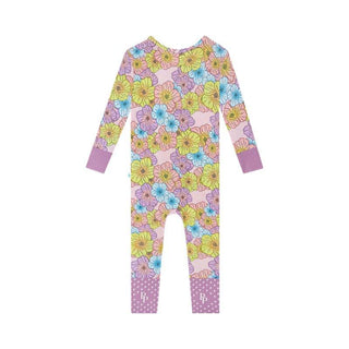 Girl's Bamboo Convertible Footie Romper - Kourtney (Floral) Baby & Toddler Sleepwear