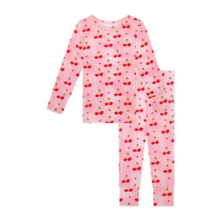 Girl's Bamboo Long Sleeve Pajama Set - Very Cherry Baby & Toddler Sleepwear