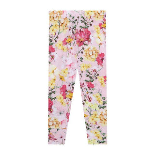 Girl's Bamboo Short Sleeve Pajama Set - Gaia (Floral) Baby & Toddler Sleepwear