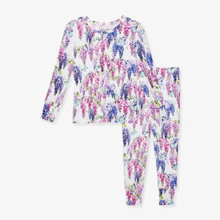 Posh Peanut Bamboo Long Sleeve Pajama Set - Laura Jane (Floral) | Baby Riddle