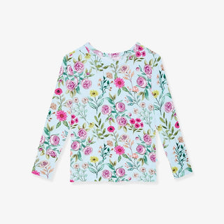 Bamboo Long Sleeve Pajama Set - Tasha (Floral) Posh Peanut Size: 2T