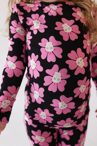 Bamboo Long Sleeve Pajama Set - Winifred (Floral) Posh Peanut Size: 6-12 Months