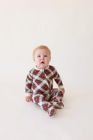 Pacci Footie with Zipper - Marqui (Plaid) Baby & Toddler Sleepwear