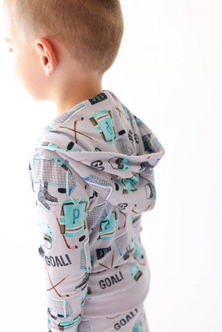 Bamboo Terry Zippered Hoodie Jacket - Mayford (Ice Hockey) Baby & Toddler Outerwear
