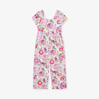Posh Peanut Bamboo Tie-Back Jumpsuit - Elly (Floral) | Baby Riddle