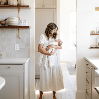 Minky Stretch Receiving Blankets Saranoni Color: Neutral Checkered