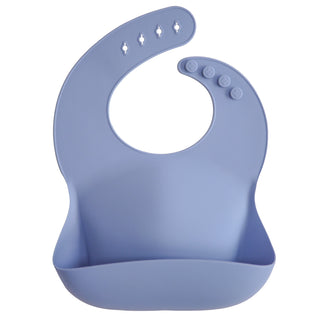 Silicone Baby BibSilicone BibMushieColor: Powder Blue