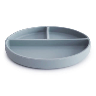Silicone Suction Platesilicone tablewareMushieColor: Cambridge Blue