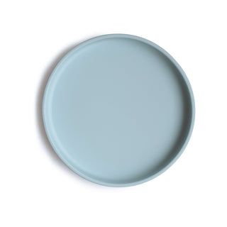 Classic Silicone Suction Plate silicone tableware Mushie Color: Powder Blue