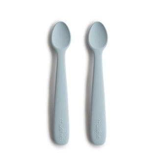 Silicone Feeding Spoons 2-Packsilicone tablewareMushieColor: Powder Blue