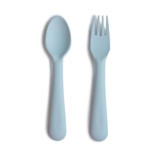 Dinnerware Fork and Spoon SetDinnerwareMushieColor: Powder Blue