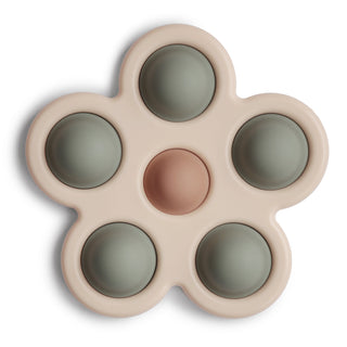 Flower Press ToyPress ToyMushieColor: Dried Thyme/Natural/Shifting Sand
