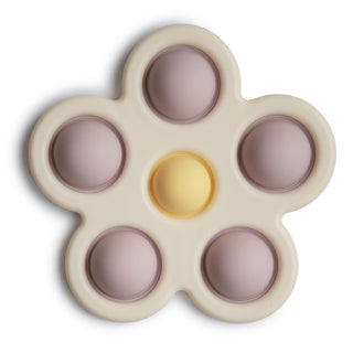Flower Press ToyPress ToyMushieColor: Soft Lilac/Daffodil/Ivory