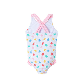Andy & Evan Starfish One Piece Swimsuit - Starfish Print | Baby Riddle