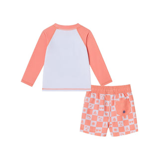 Andy & Evan Rashguard & Swim Trunk Set - Sunglasses & Beach Vibes | Baby Riddle